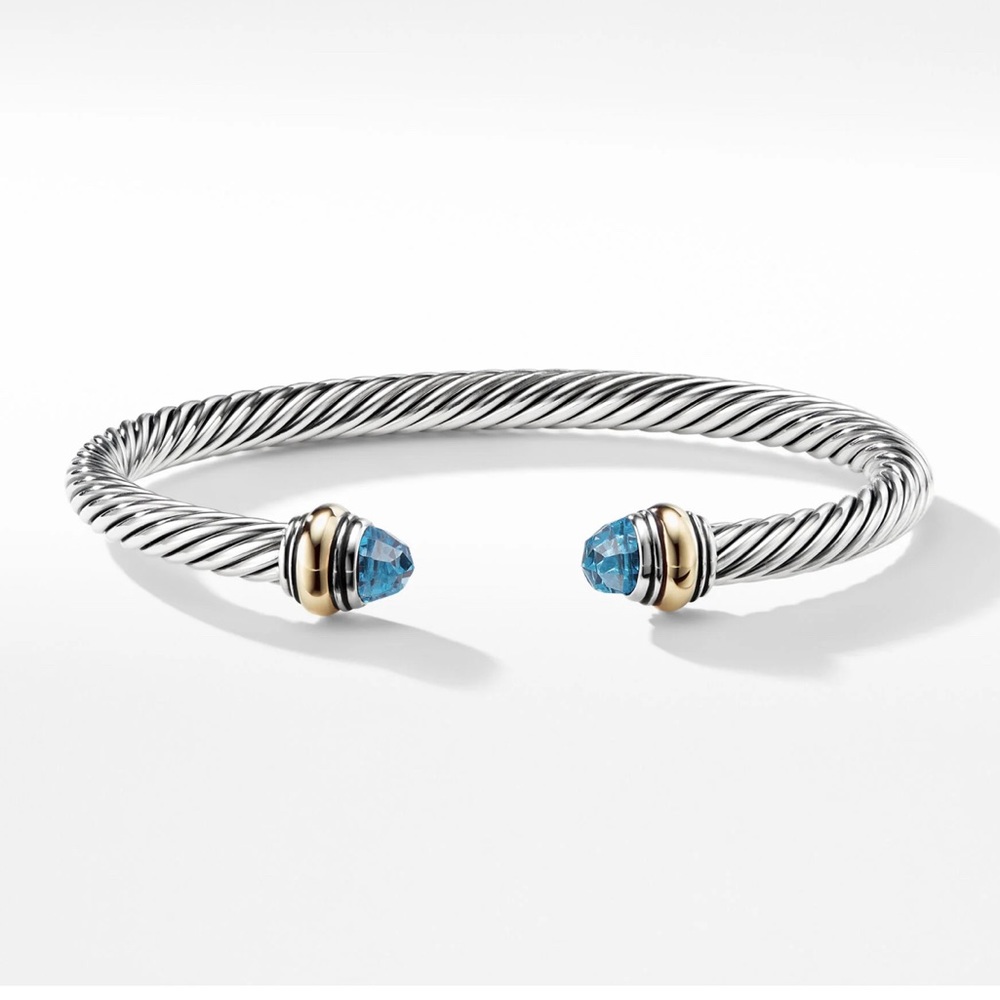 David Yurman 5mm Cable Classics Bracelet with Semiprecious Stone